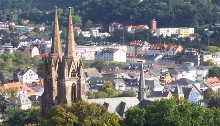 Marburg 2007 (Bild: Blick auf Elisabethkirche)