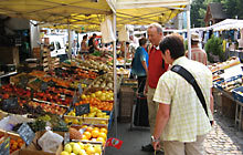 Vogesen 2010 (Bild: Markt in Masevaux)